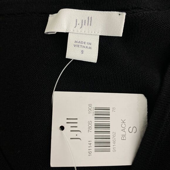 New J. Jill V-Neck Cap Sleeve Side Slit Tunic Top Cover Up Women's Size Small - Picture 3 of 9